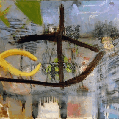 abstract painting by artist Isaac Cohen